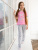 Пижама-футболка с кошками - Размер 116 - Цвет розовый - Картинка #4